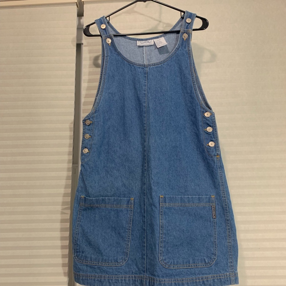 SOLD!! Cute Jean overall dress